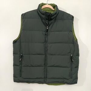 Guide Series Reversible Down Puffer Vest  Green Size Large zip front